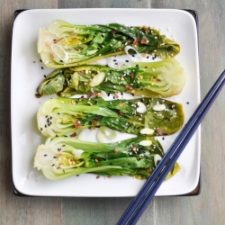 Spicy Steamed Bok Choy