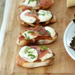 Prosciutto Mozzarella Toast