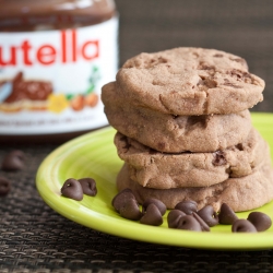 Nutella Shortbread Cookies