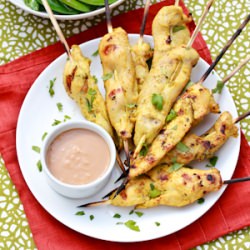 Thai Chicken Satay with Spicy Peanut