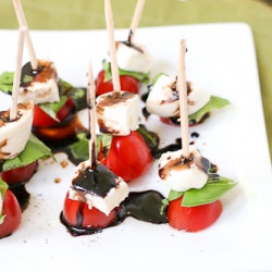 Caprese Bites with Balsamic Drizzle