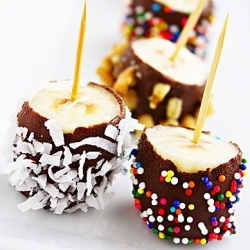 Chocolate Banana Pops