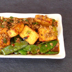 Fish Tofu with Snow Peas