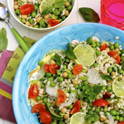 Barley Salad with Chickpeas, Fava