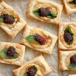 Blackberry Mint Goat Cheese Tarts