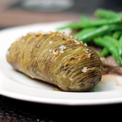 Garlic Hasselback Potatoes