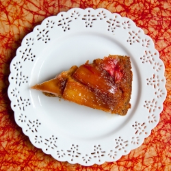 Rhubarb Upside-Down Cake