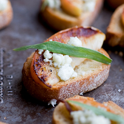 Apple Blue Cheese Crostini