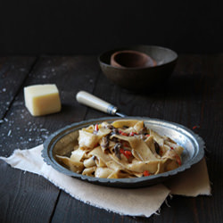 Mushroom Pappardelle Pasta