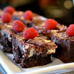 Raspberry Cream Cheese Brownies