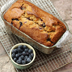 Blueberry Banana Oat Bread