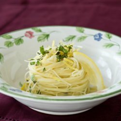 Angel Hair with Lemon & Olive Oil