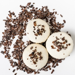 Cocoa Nib Macarons