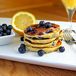 Blueberry Lemon Ricotta Pancakes