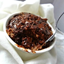 Dark Chocolate Bread Pudding