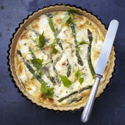 Asparagus & Wild Sorrel Tart