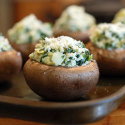 Artichoke-Stuffed Mushrooms