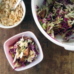 miso slaw with tofu