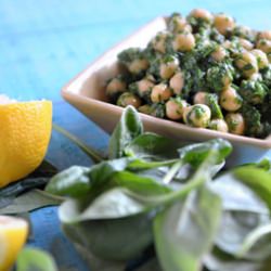 Lemon Basil Chickpea Salad