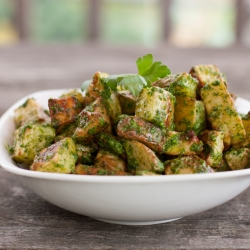 Roasted Potatoes with Parsley Pesto