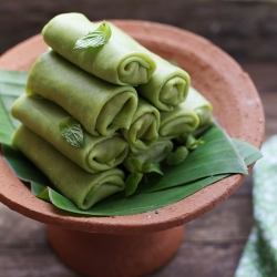 Coconut Pancake Rolls