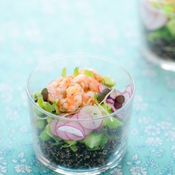 Shrimp & Black Quinoa Salad