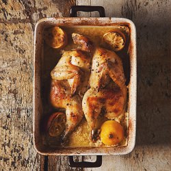 Roast Chicken with Milk and Lemons