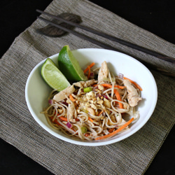 Peanut Chicken Soba Salad