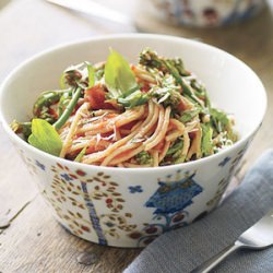 Broccolini-Basil Spaghetti