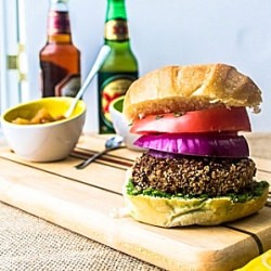 The BEST Spiced Vegetarian Burger