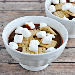 Lil’ S’mores Chocolate Pudding Cups