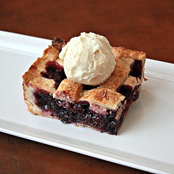 Sour Cherry Lattice Pie Bars