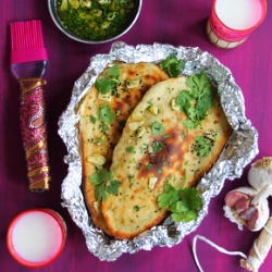 Garlic and Coriander Naan