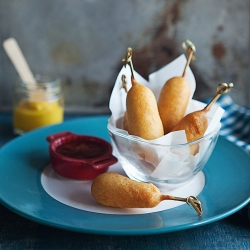 Mini Cheese Corndogs