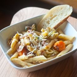 Penne Roasted Veggies & Proscuitto