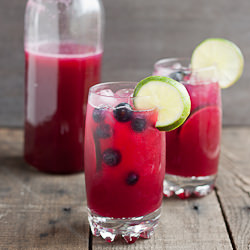 Blueberry Limeade Cocktail