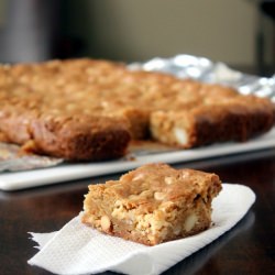 White Choc Macadamia Nut Blondies