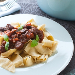 Pappardelle with veal ragout