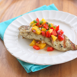 Grilled Tilapia with Mango Salsa