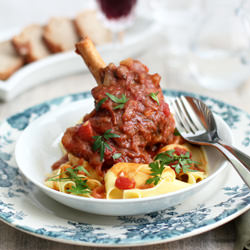 Lamb Shanks with Pappardelle