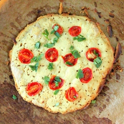 Lentil hummus Pizza