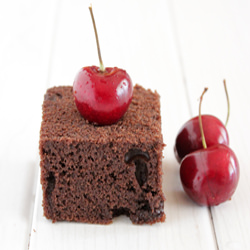 Chocolate Cake with Cherries