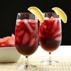 Strawberry-Watermelon Sangria