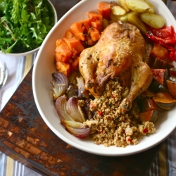 Roast Chicken + Cous Cous Stuffing