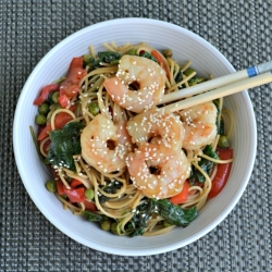 Japanese Shrimp Noodle Bowls