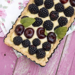 Blackberry Custard Tart