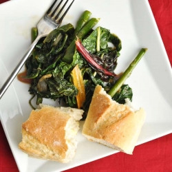 Spicy Smoked Rainbow Chard