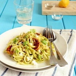 Linguine with Arugula Pesto