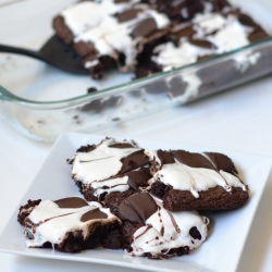 Zebra Brownies