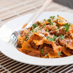 Pork Ragu with Farfalle